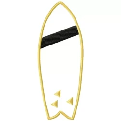 SurfBoard Embroidery Design