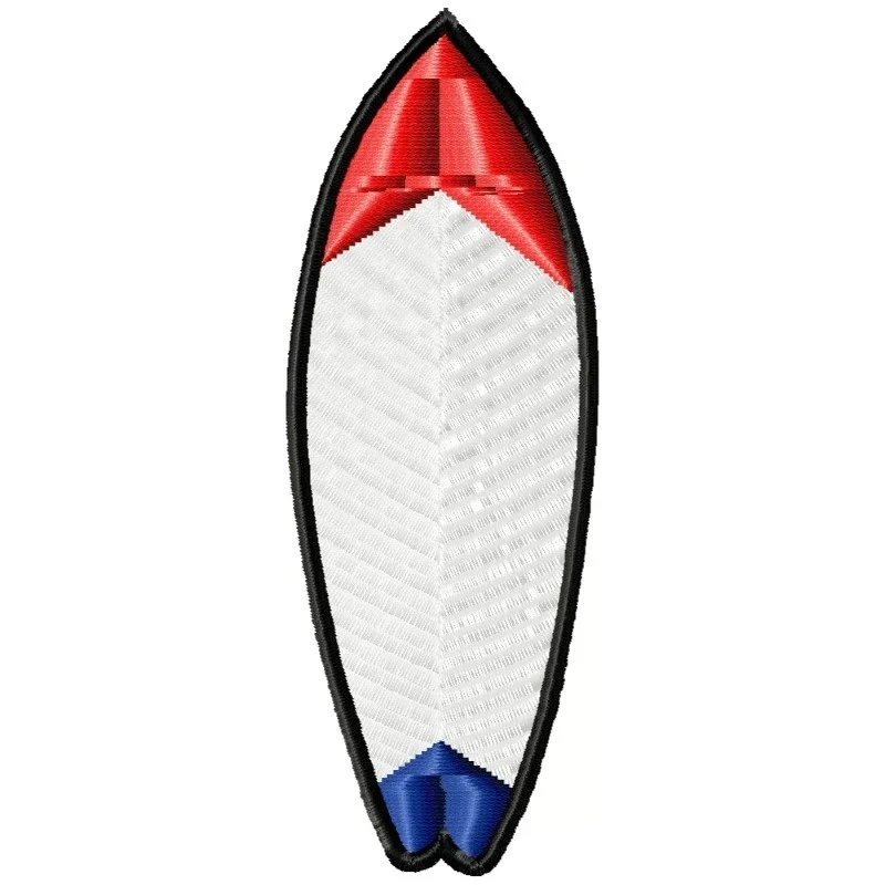 SurfBoard Machine Embroidery Design