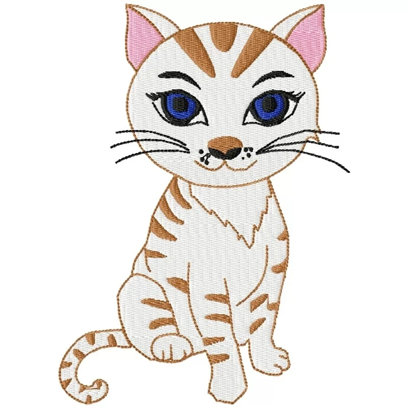 Sweet Cat Machine Embroidery Design Sweet Cat Machine Embroidery Design