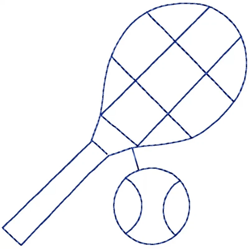Tennis Ball Outline Embroidery Design Tennis Ball Outline Embroidery Design