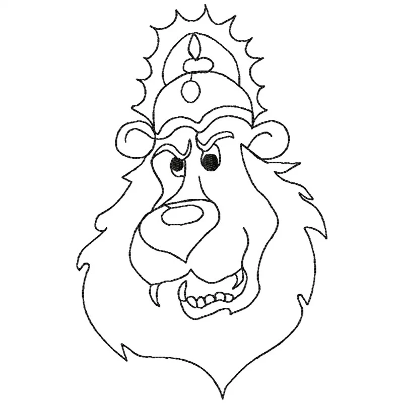 The King Lion Machine Embroidery Design The King Lion Machine Embroidery Design
