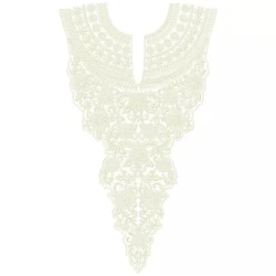 The New Long Arabian Neckline Embroidery Design