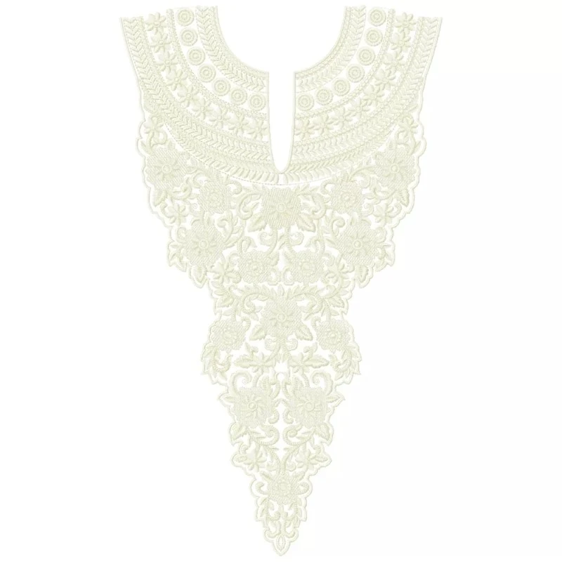 The New Long Arabian Neckline Embroidery Design The New Long Arabian Neckline Embroidery Design