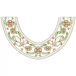The New Small Neckline Embroidery Design