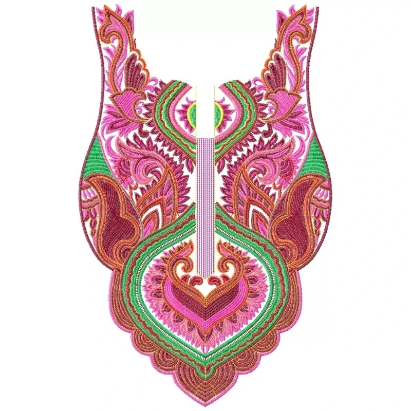 Traditional Beautiful Indian Neckline Embroidery Design Traditional Beautiful Indian Neckline Embroidery Design