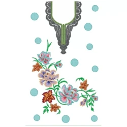 Traditional Full Embroidery Dress Design