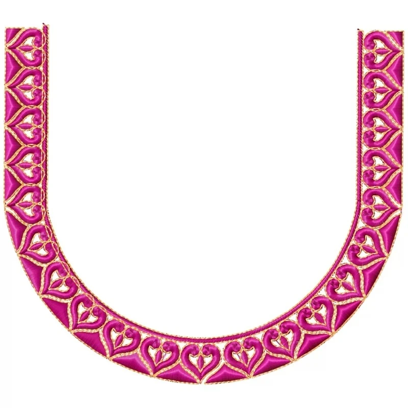 U Shaped Neckline Embroidery Pattern U Shaped Neckline Embroidery Pattern