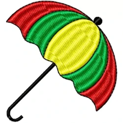Umbrella Machine Embroidery Design