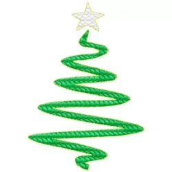 Unique Christmas Tree Embroidery Design