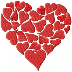 Valentine Hearts EmbroideryDesign