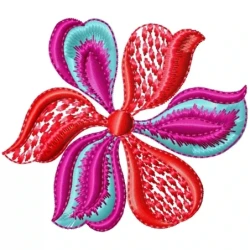 Wild Flower Machine Embroidery Design
