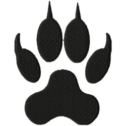 Wolf Footstep Embroidery Design