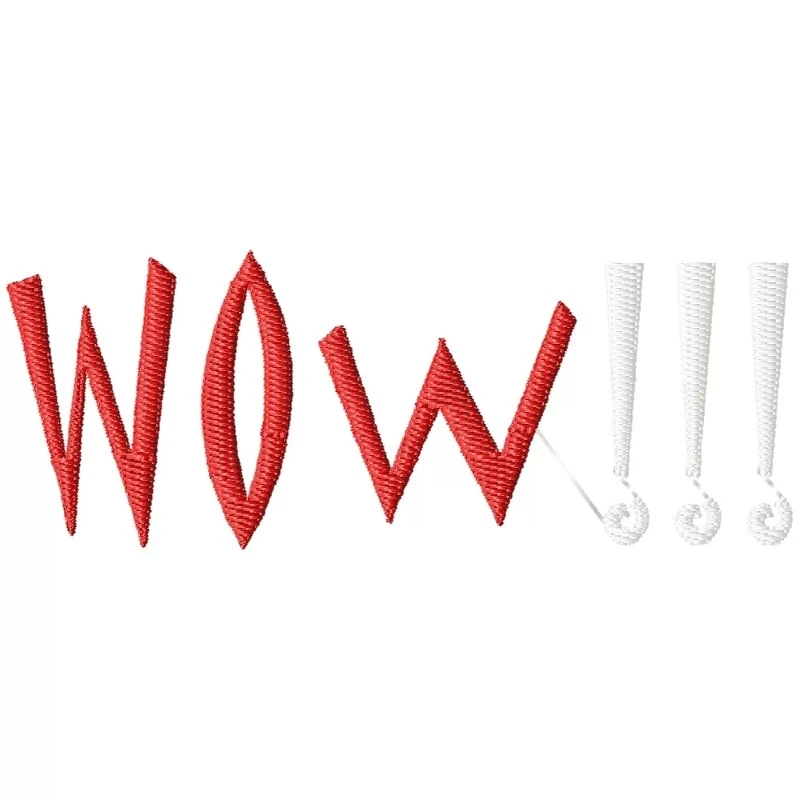 WOW Embroidery Design WOW Embroidery Design