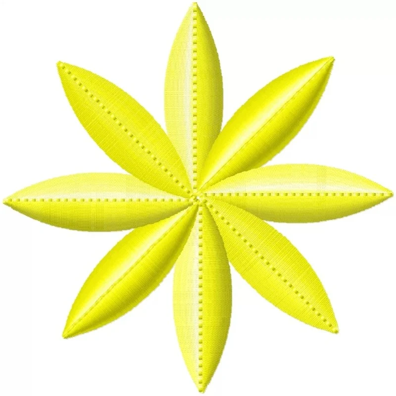 Yellow Flower Freebie Machine Embroidery Design