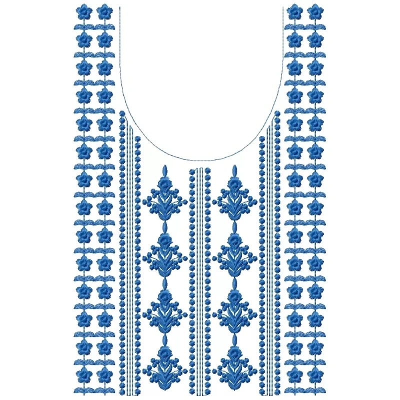 Long Kurti Neckline Embroidery Design