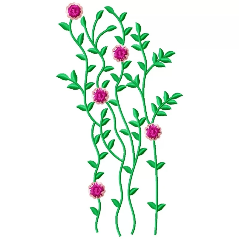 Lovely Flowers Embroidery Design Lovely Flowers Embroidery Design