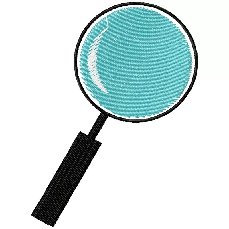 Magnifying Glass Embroidery Design