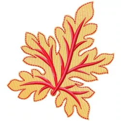 Maple Leaf Embroidery Design