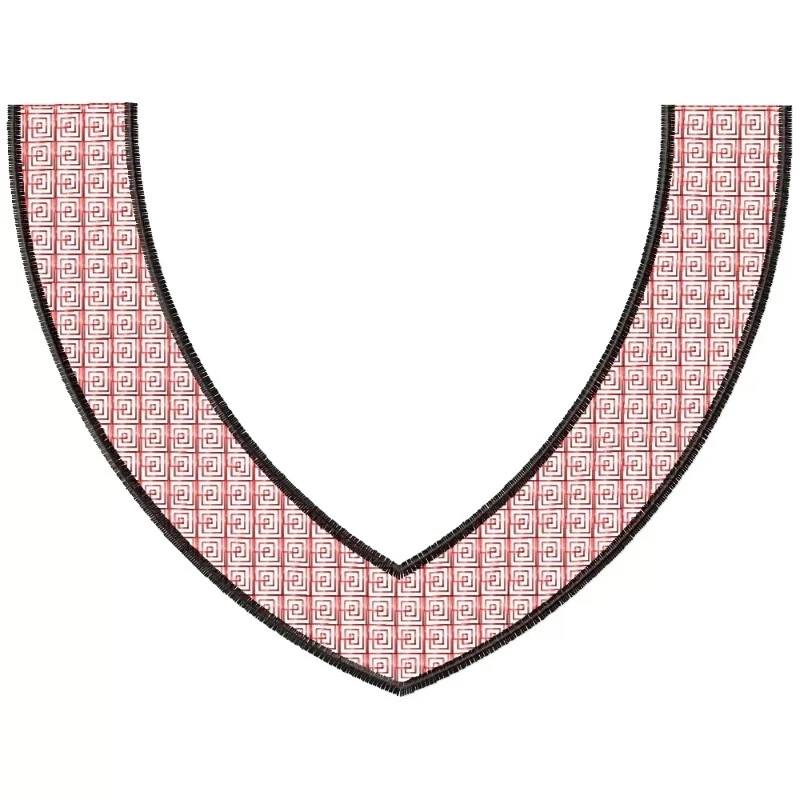 Motif Filled Neckline Design Motif Filled Neckline Design