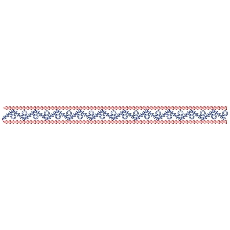 Motif Triangle Continous Embroidery Border Design Motif Triangle Continous Embroidery Border Design