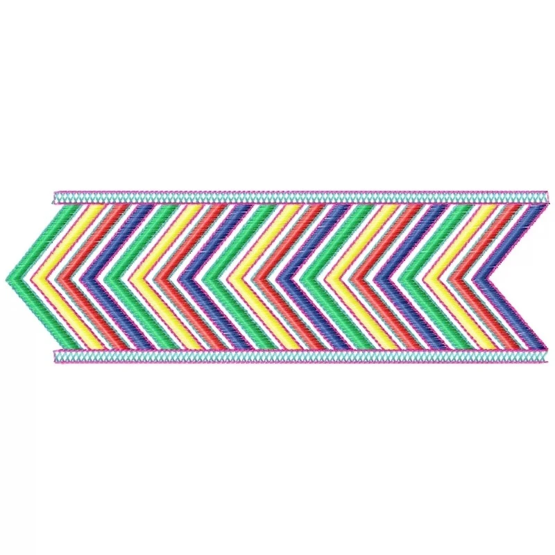 Multi Colors Embroidery Border Design Multi Colors Embroidery Border Design