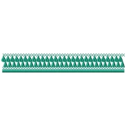 Multi Layer Motif Filled Continous Border Embroidery Design