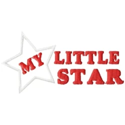 My Little Star Embroidery Design