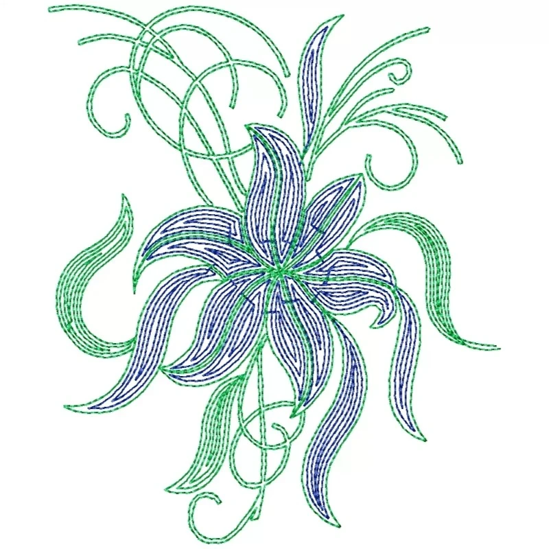 Nature-inspired Embroidery Pattern Design Nature-inspired Embroidery Pattern Design