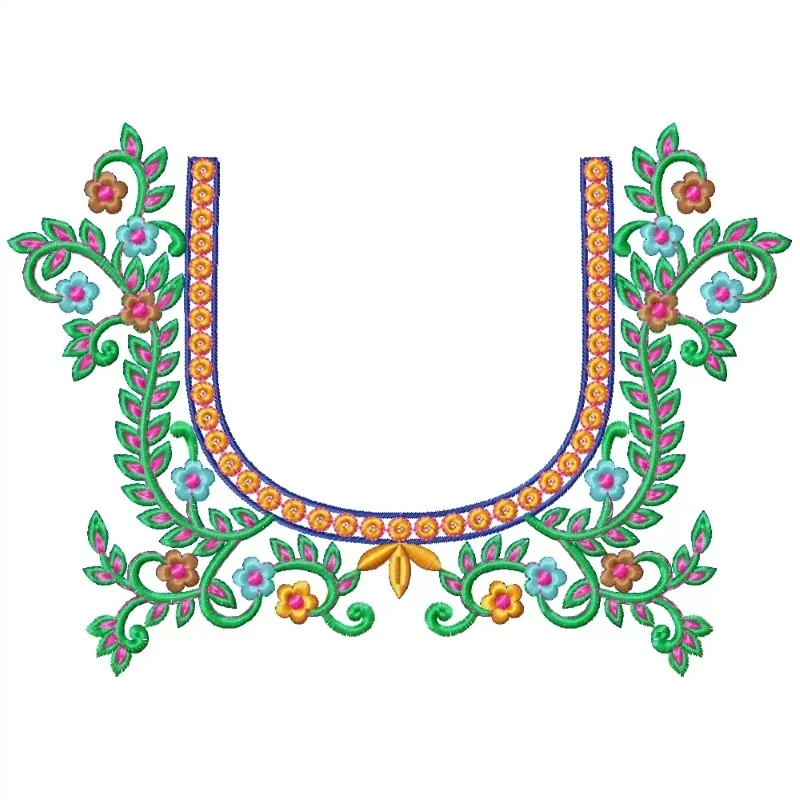 Neckline Embroidery Design For Your Machine Neckline Embroidery Design For Your Machine