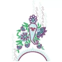 Red Rose & Cross Machine Embroidery Design