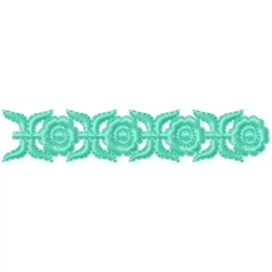 New 4X4 Hoop Sized Seamless Embroidery Border Design