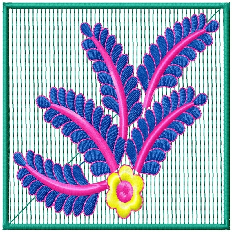 New 5X5 Square Frame With Floral Embroidery New 5X5 Square Frame With Floral Embroidery