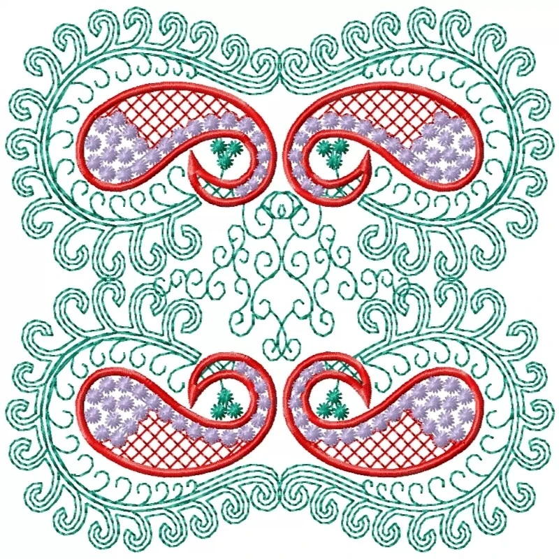New 8X10 Floral Machine Embroidery For Pillow New 8X10 Floral Machine Embroidery For Pillow