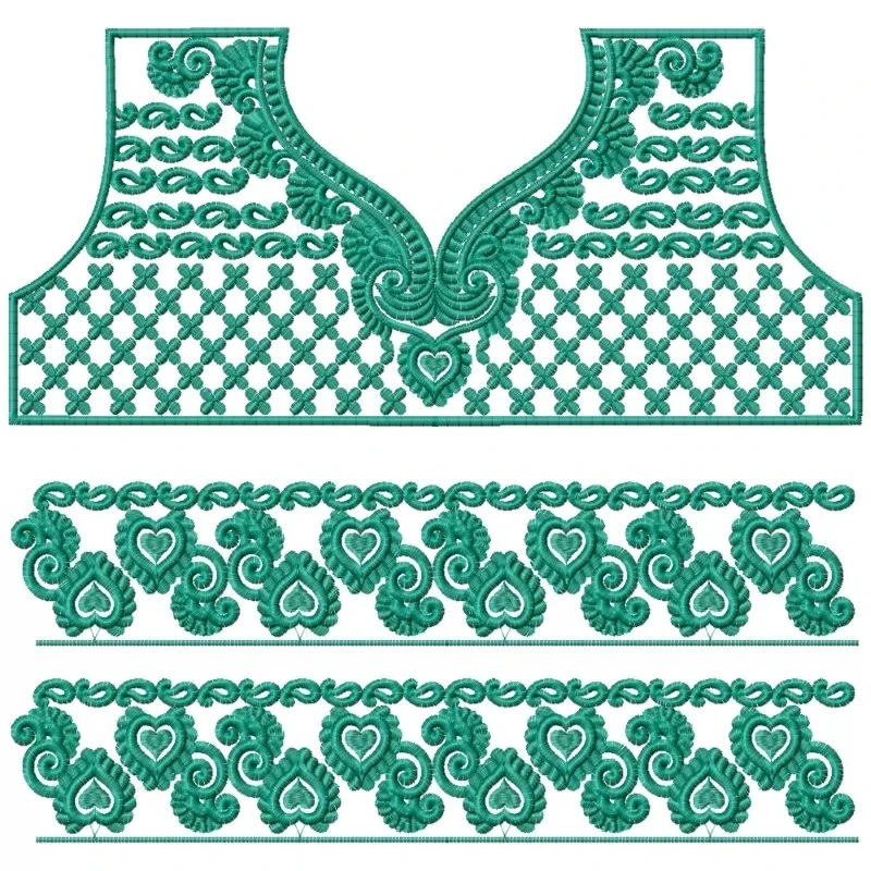 New Choli Neckline With Border Design