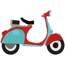 New Scooter Embroidery Design