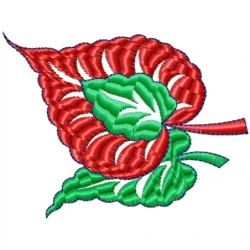 New Shristi Leafs Embroidery Design Freebie