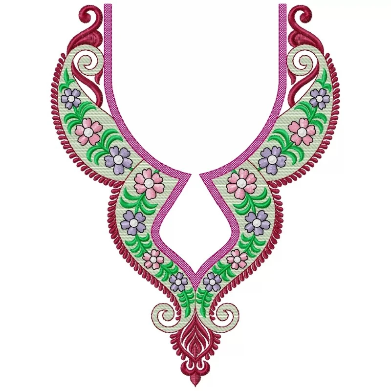 Leaves Embroidery Design -