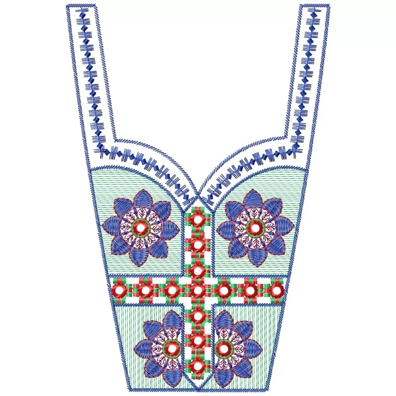 Old Traditional Neckline Embroidery Design Old Traditional Neckline Embroidery Design