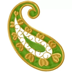 Only Paisley Embroidery Design