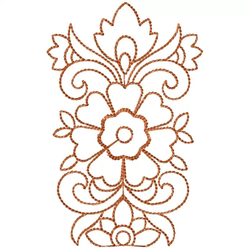 Outline Work Floral Pattern Design Outline Work Floral Pattern Design
