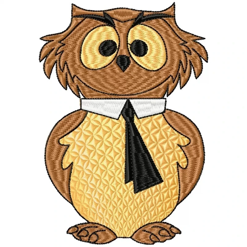 OWL Outline Embroidery Design OWL Outline Embroidery Design