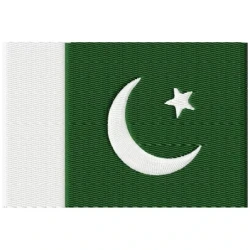 Pakistan Flag Embroidery Design