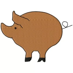 Pig Embroidery Design