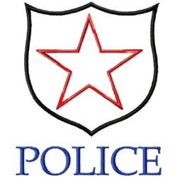 Police Embroidery Design