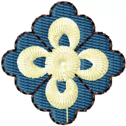 2x2 Abstract Flower Machine...
