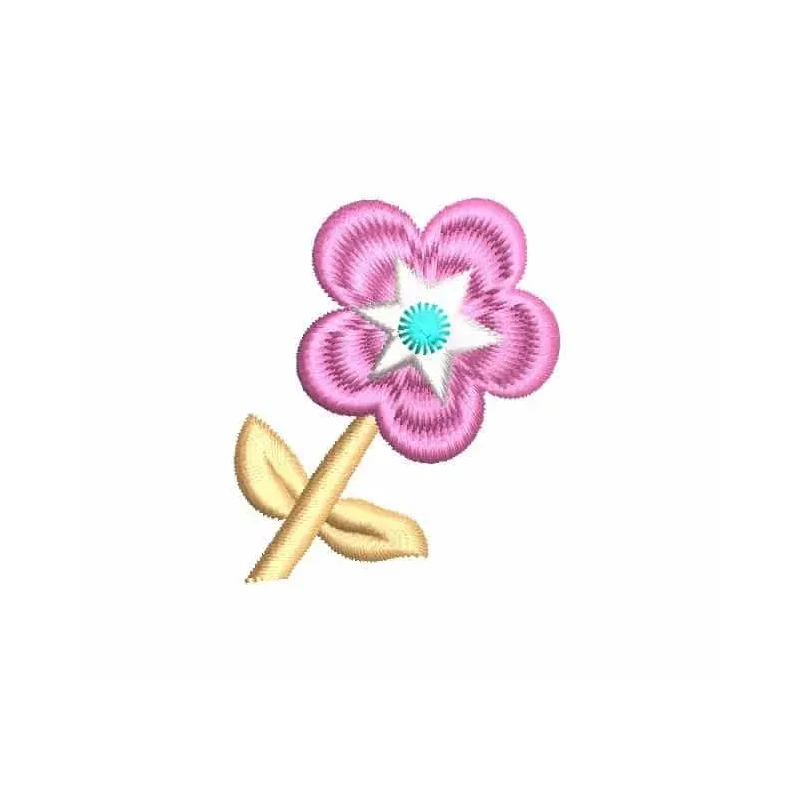 Angle Flower Machine Embroidery Design