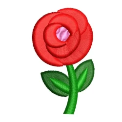 2x2 Small Rose Embroidery Design