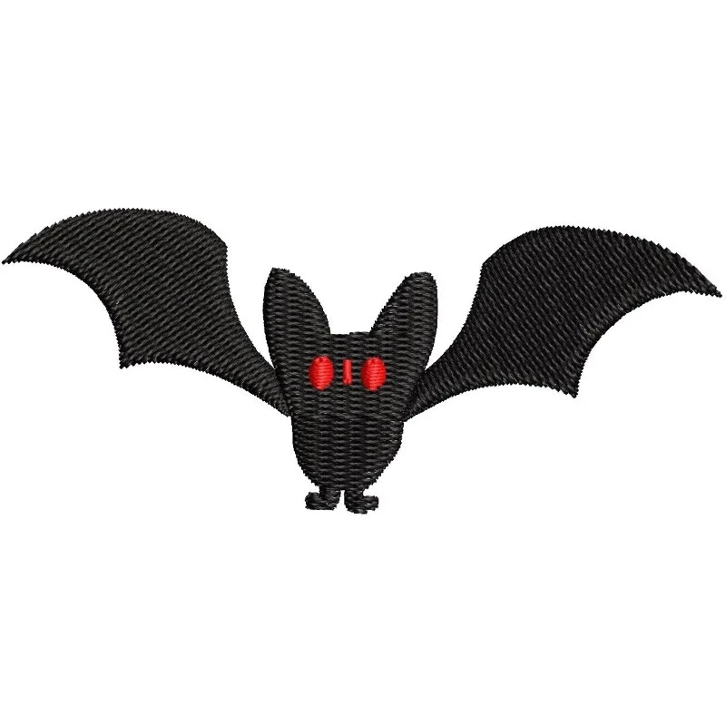 Simple Bat Halloween Embroidery Design