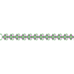 Cross Stitches Border Design