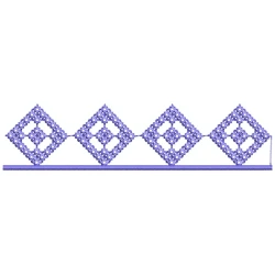 Full Cross Stitches Seamless 4X4 Embroidery Border